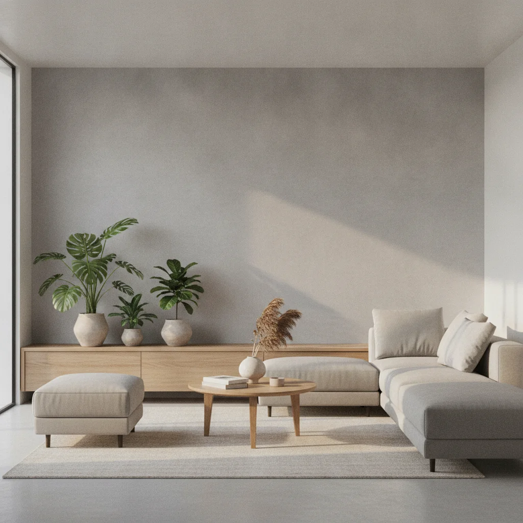 Effet béton clair : la base minimaliste tendance