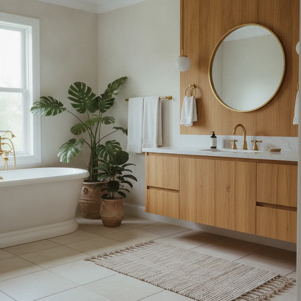 Effet bois teck : la chaleur exotique en décoration