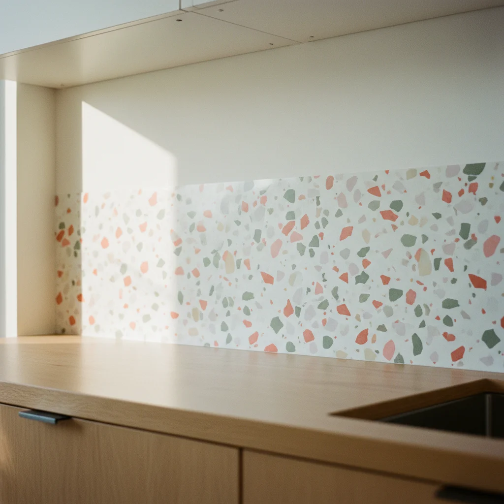 Terrazzo adhésif : le retour en grâce d'un classique